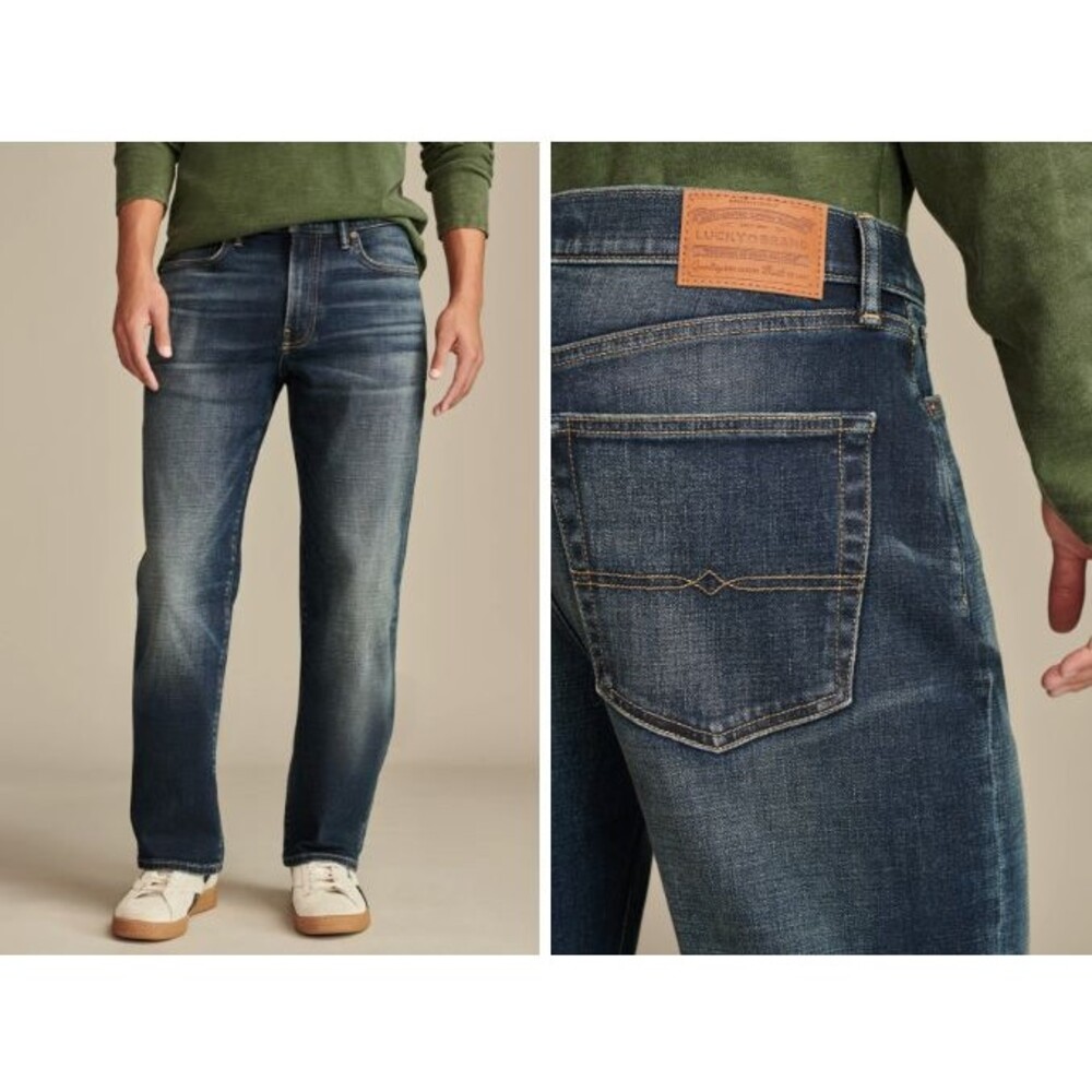 New Lucky Brand 363 Vintage Straight NWT Jeans Men's 36x32 Blue Classic Denim